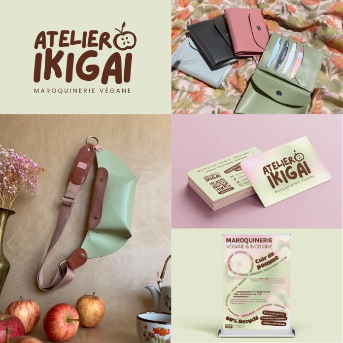 Identité de marque pour la marque Atelier Ikigai