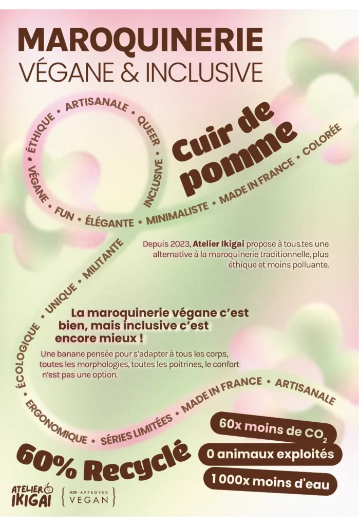 Atelier Ikigai, affiche stop trottoir en grand format