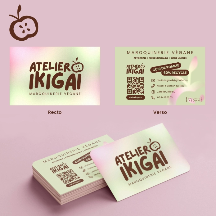 Atelier Ikigai, création d'une carte de visite